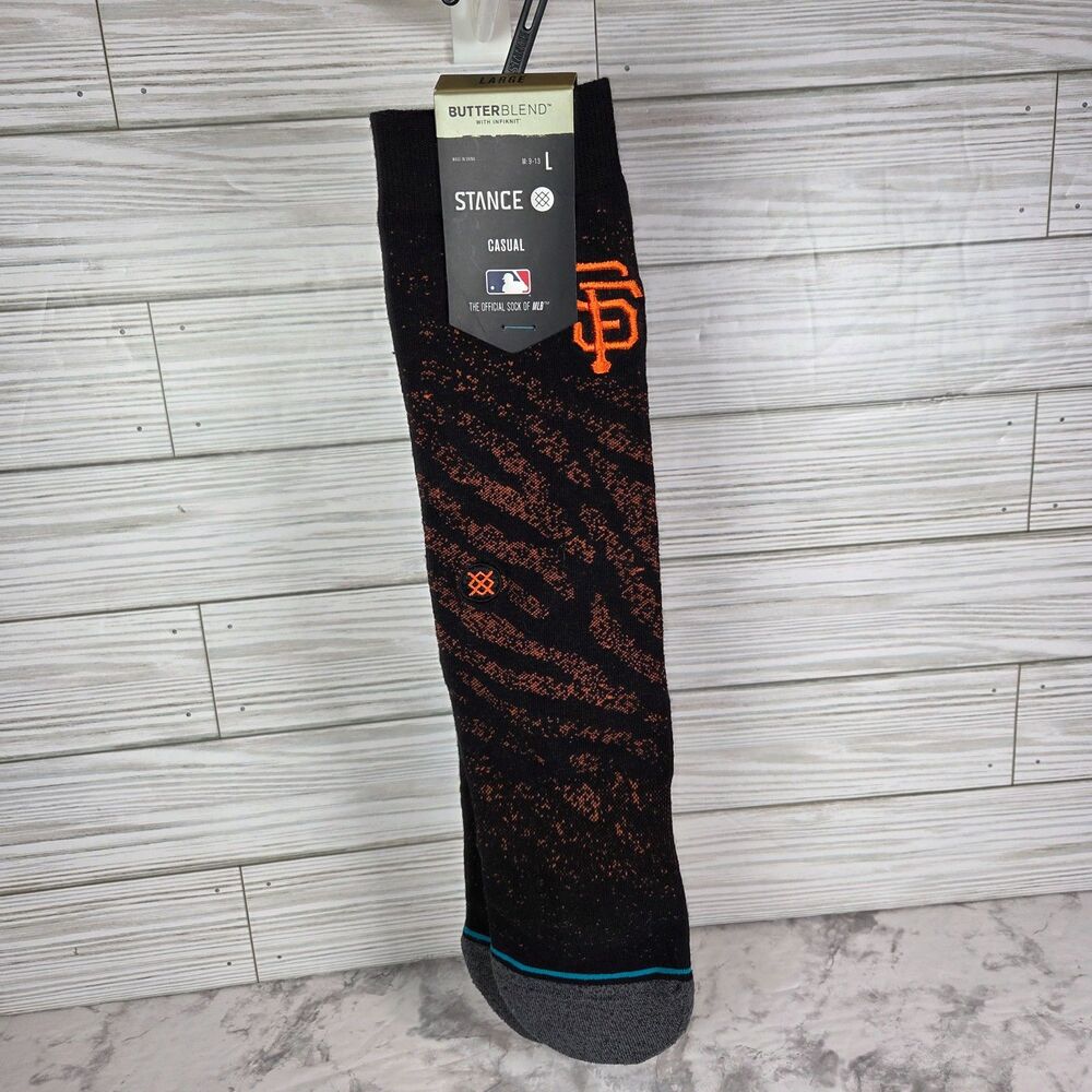 Stance San Francisco Giants Mesh Crew Socks Size Large (9-13) NWT